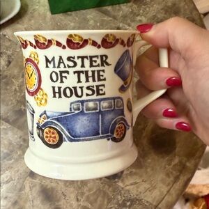 Master of the House Blue and Red Mug